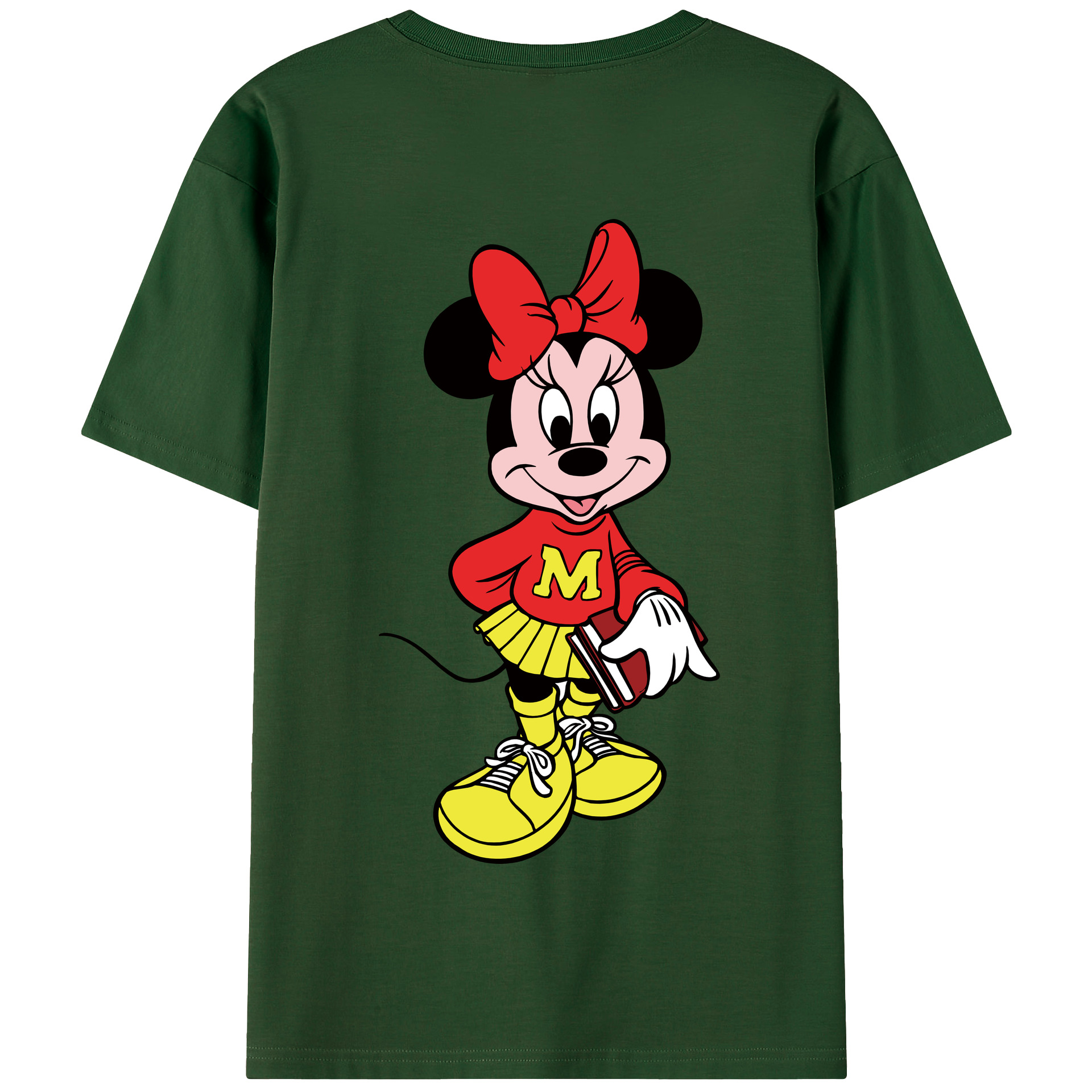 （画像用） ミッキーマウス Mickey Mouse 綿100％半袖Tシャツ（背面プリント）